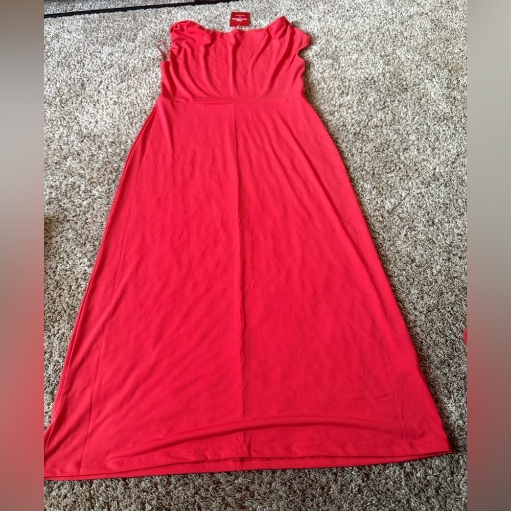 Old Navy Vibrant Coral Midi Dress